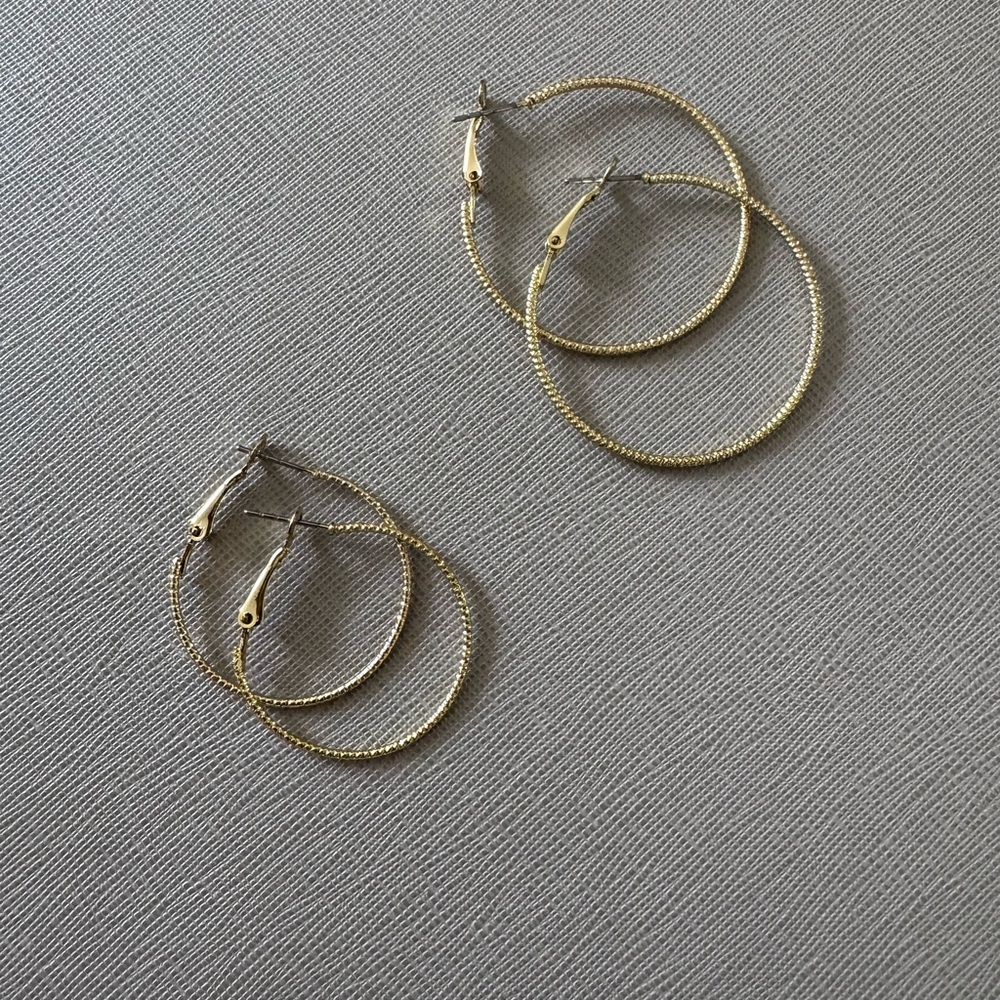 Target Gold Minimalist Hoop Earrings
